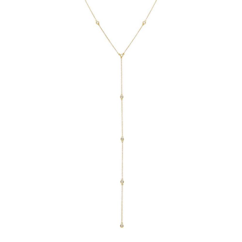 Diamond By The Yard Lariat 14K