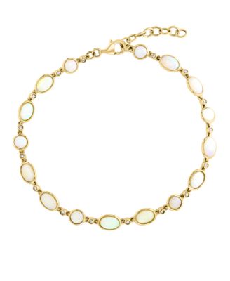 LALI Jewels 14K Yellow Gold Diamond And Australian Opal Bracelet