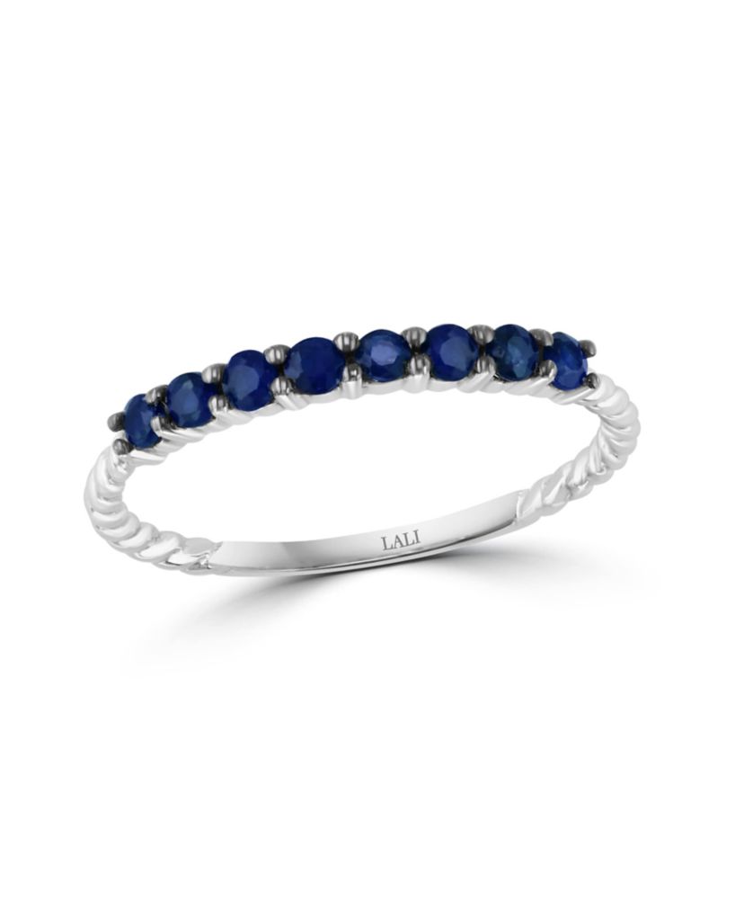 14K White Gold Sapphire Ring