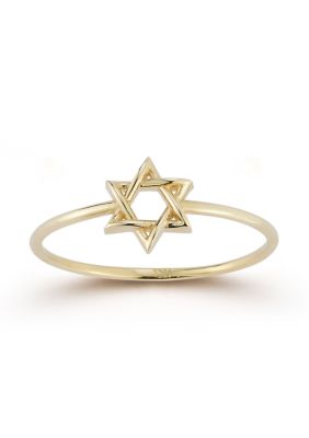 Ember Fine Jewelry 14K Gold Star of David Ring