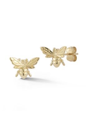 Ember Fine Jewelry 14K Gold Bee Stud Earrings