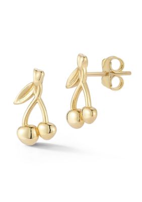 Ember Fine Jewelry 14K Gold Cherry Stud Earrings