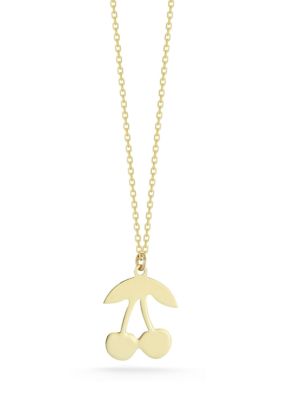 Ember Fine Jewelry 14K Gold Cherry Pendant Necklace