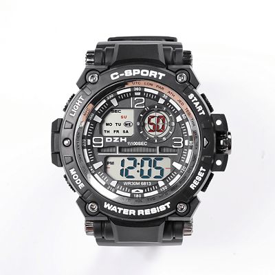 Iron Saints Men's C-Sport Digital Watch, Silver
