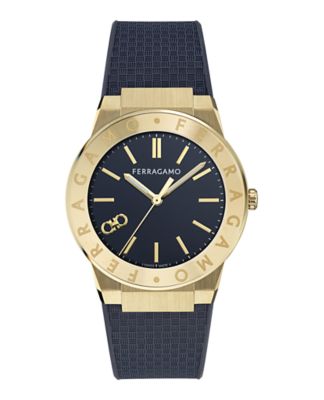 Men's Ferragamo Sapphire Logo Recycled PU Watch