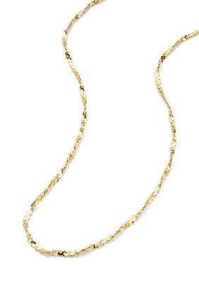 Belk Silverworks Gold Plated Chain Necklace