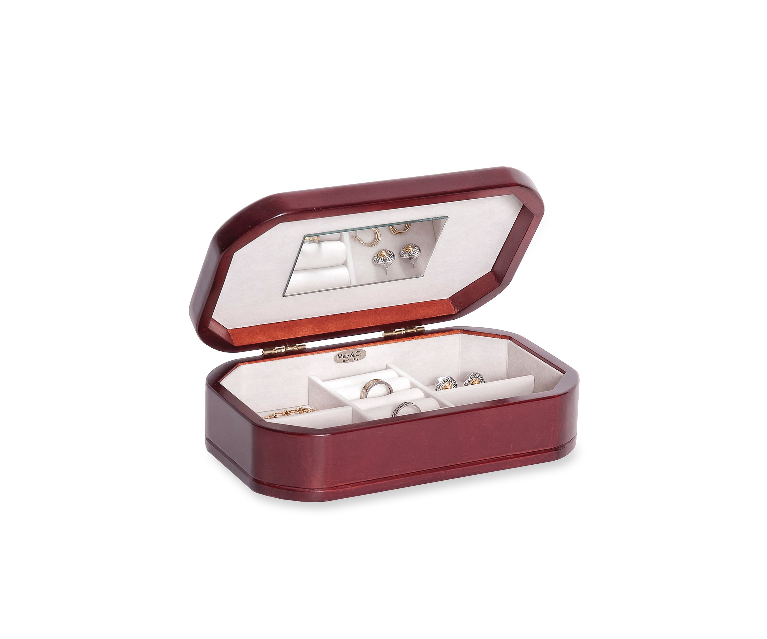 Morgan Wooden Jewelry Box in Cherry Finish - Online Only