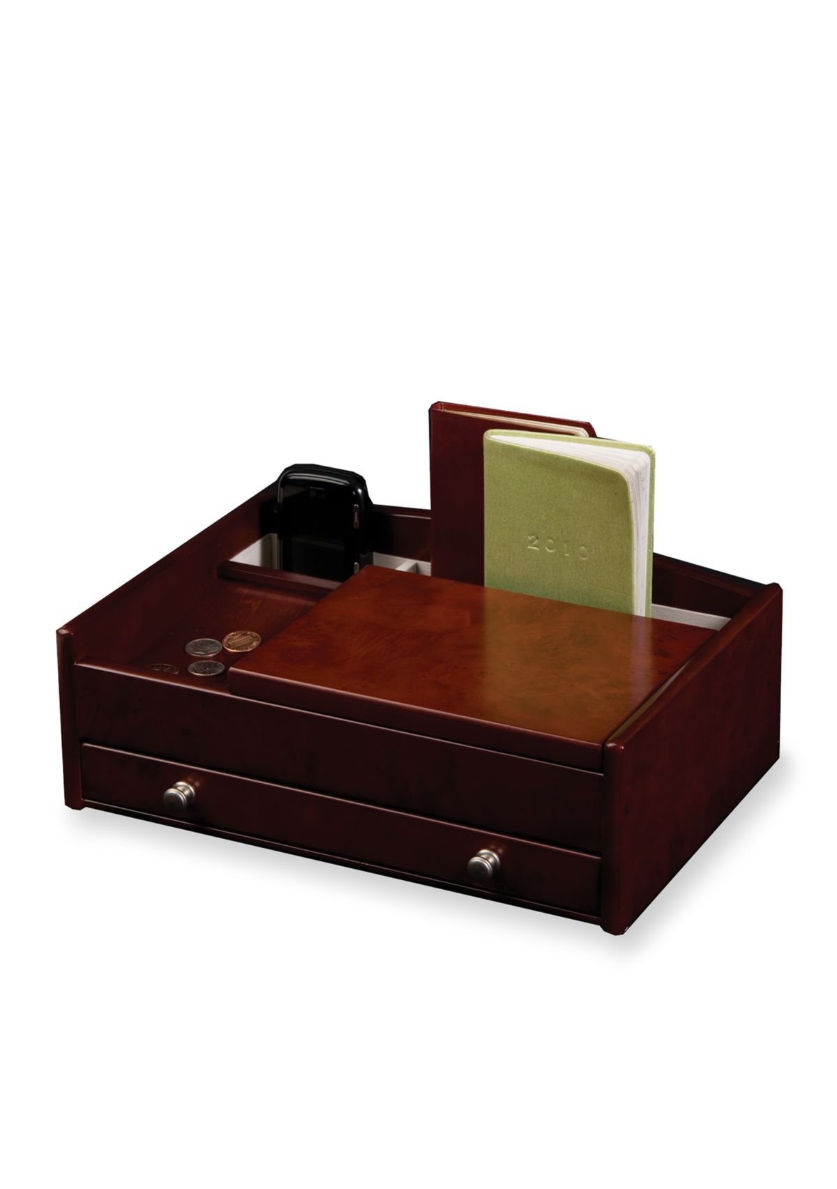 Davin Mens Wooden Dresser Top Valet