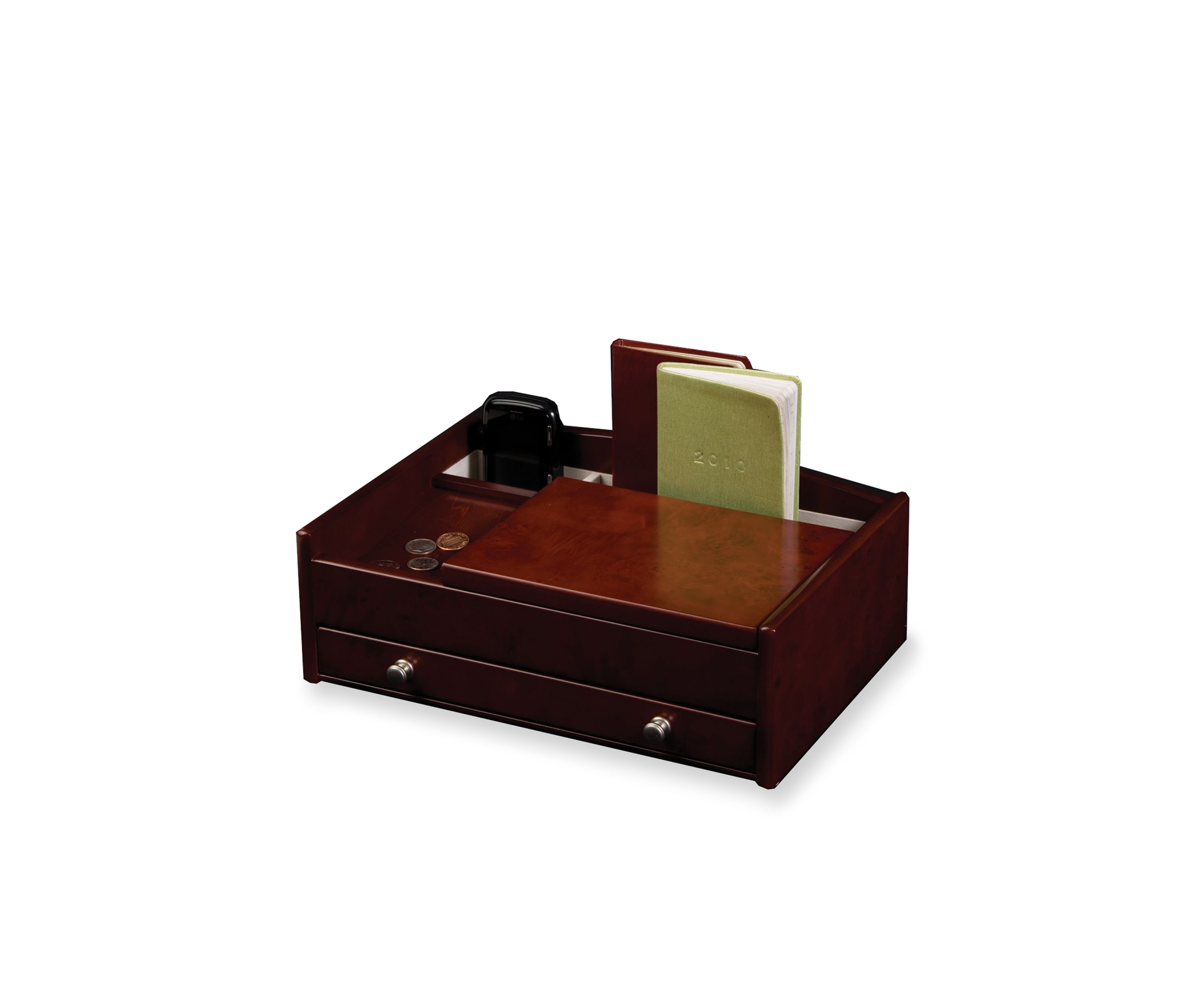 Davin Mens Wooden Dresser Top Valet