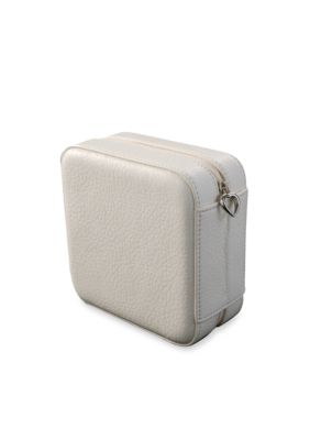 Mele & Co Dana Faux Leather Jewelry Box in Ivory