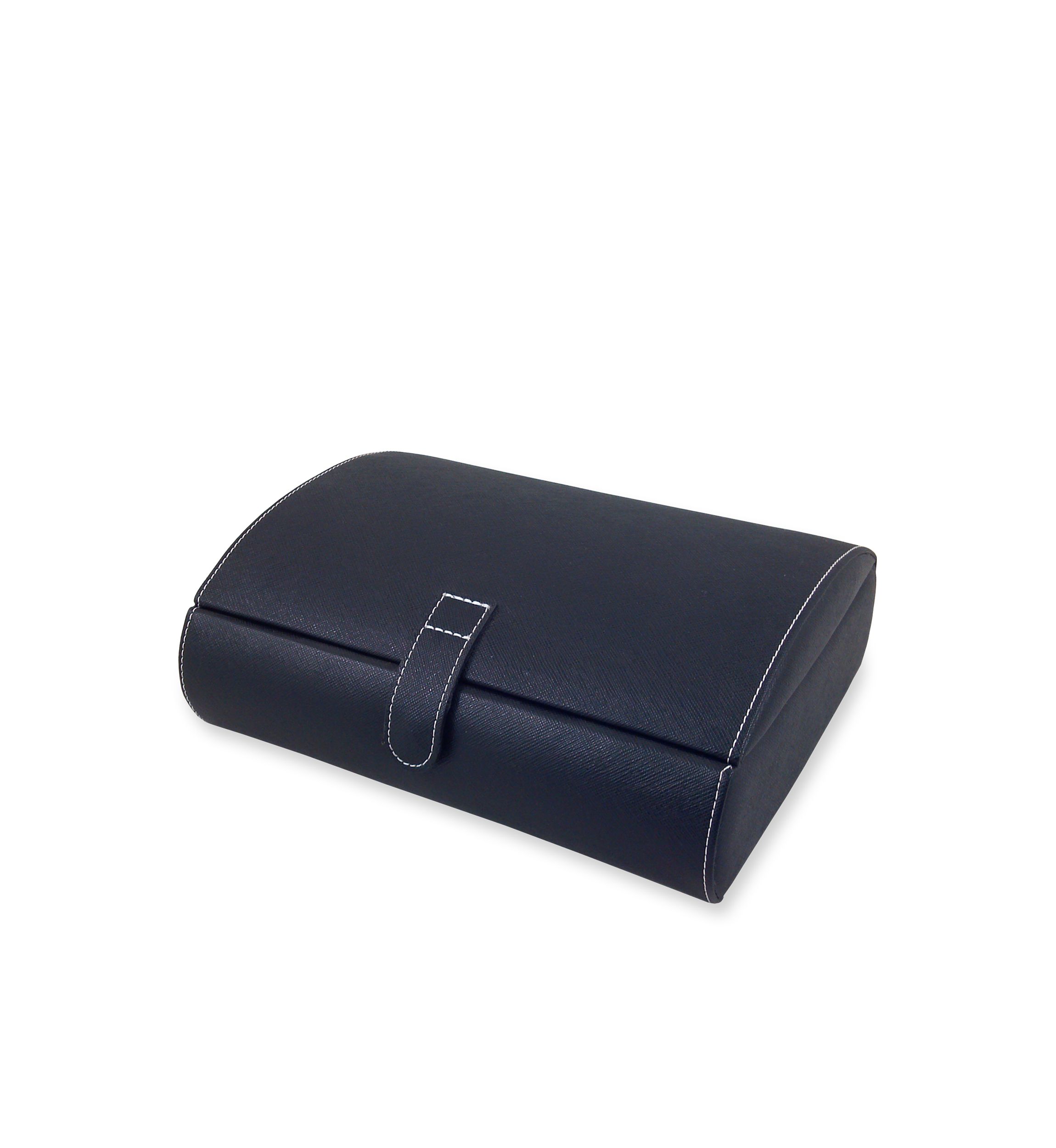 Parker Faux Leather Watch Case in Black - Online Only