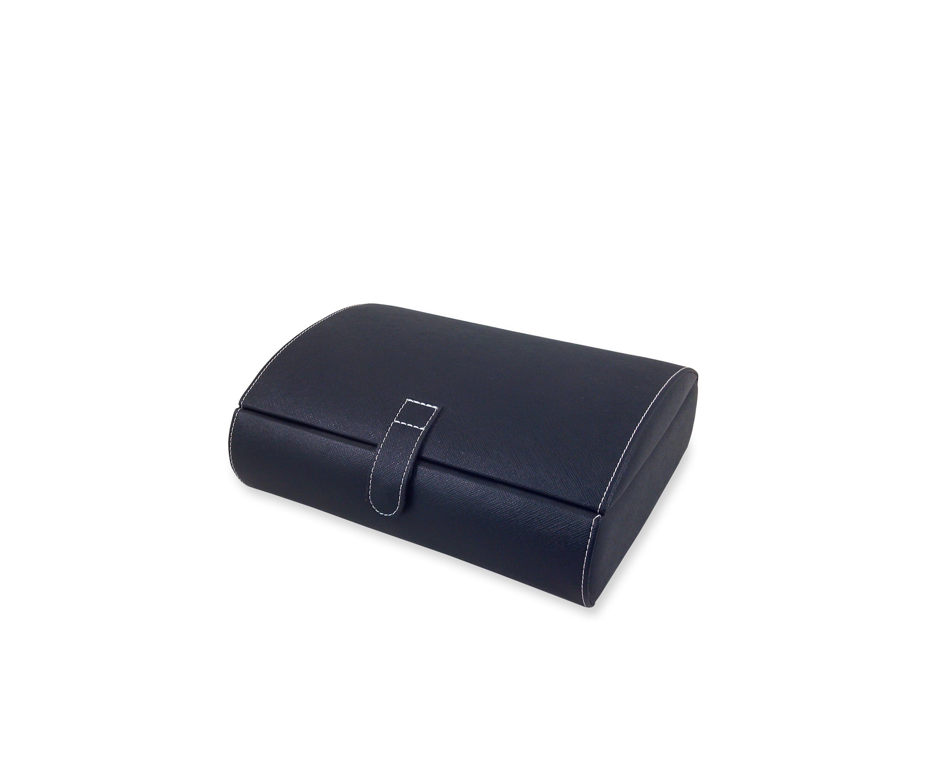 Parker Faux Leather Watch Case in Black - Online Only