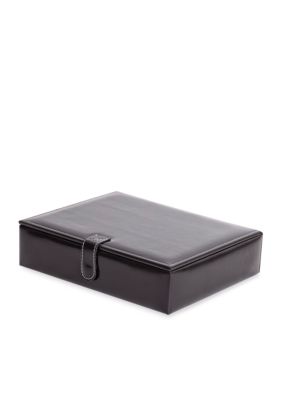 Mele & Co Carson Faux Leather Men's Valet in Black - Online Only