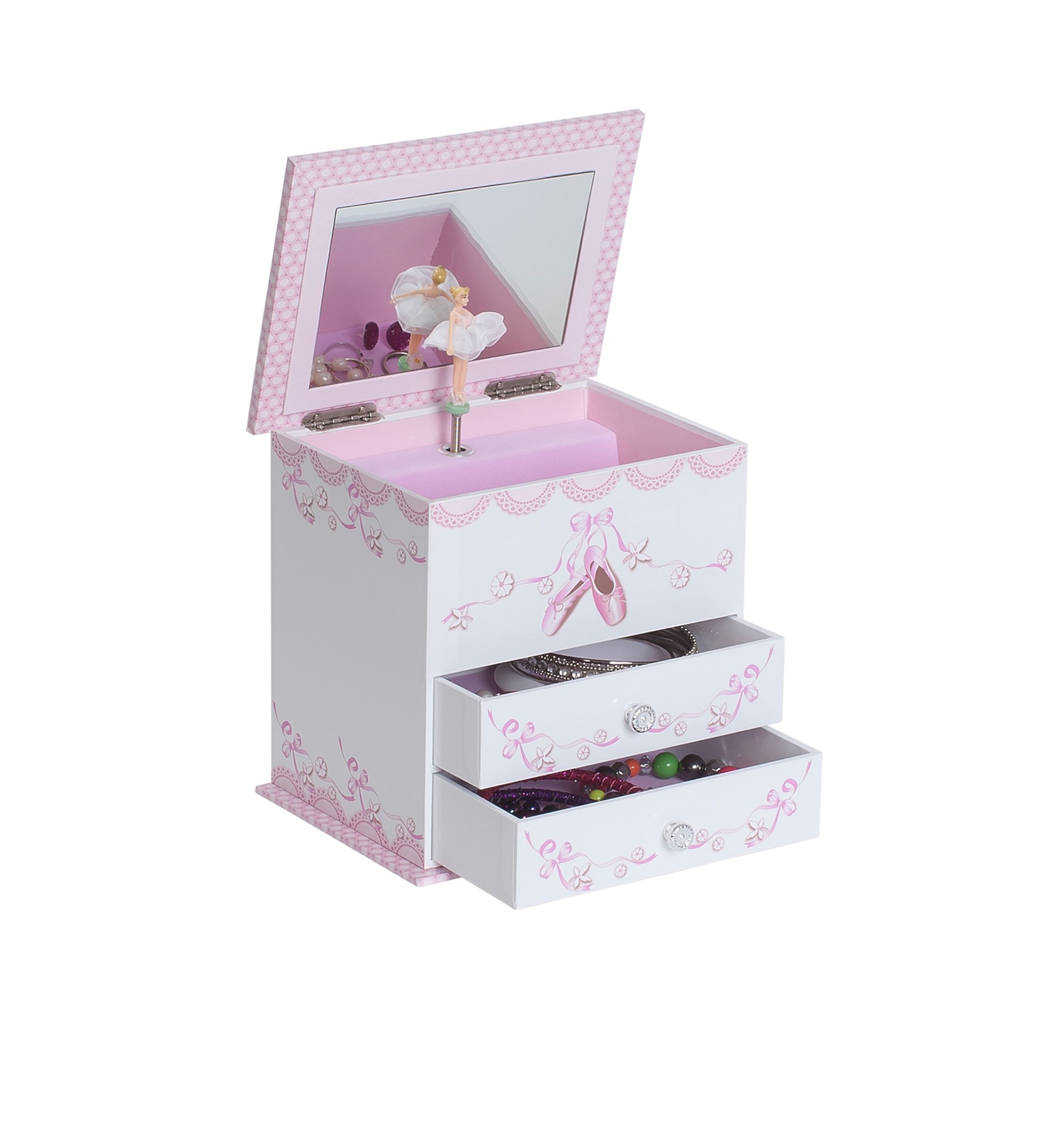 Angel Girls Musical Ballerina Jewelry Box