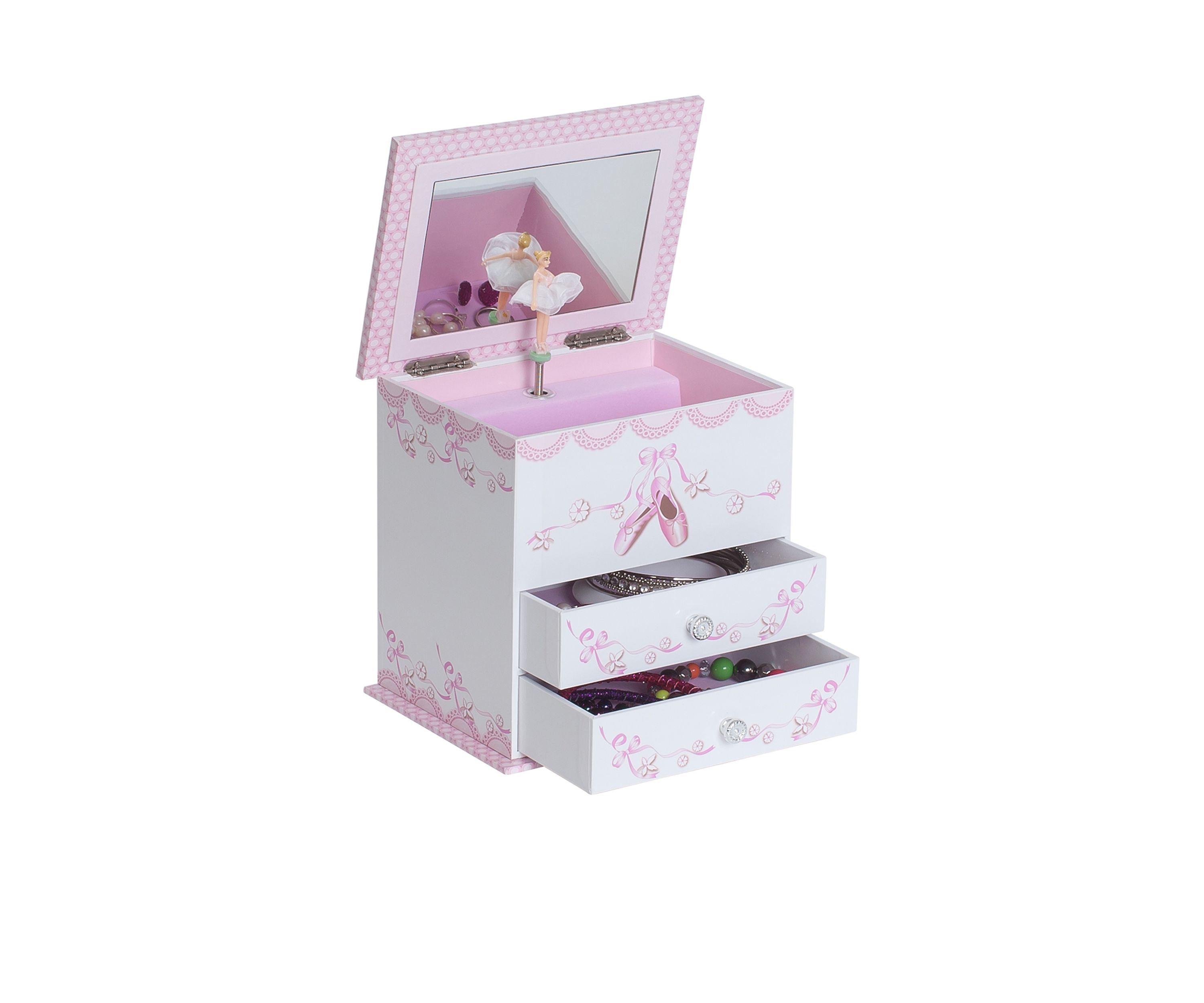 Angel Girls Musical Ballerina Jewelry Box