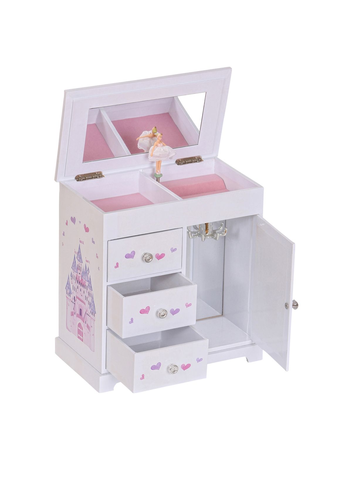 Adalyn Girls Musical Ballerina Jewelry Box