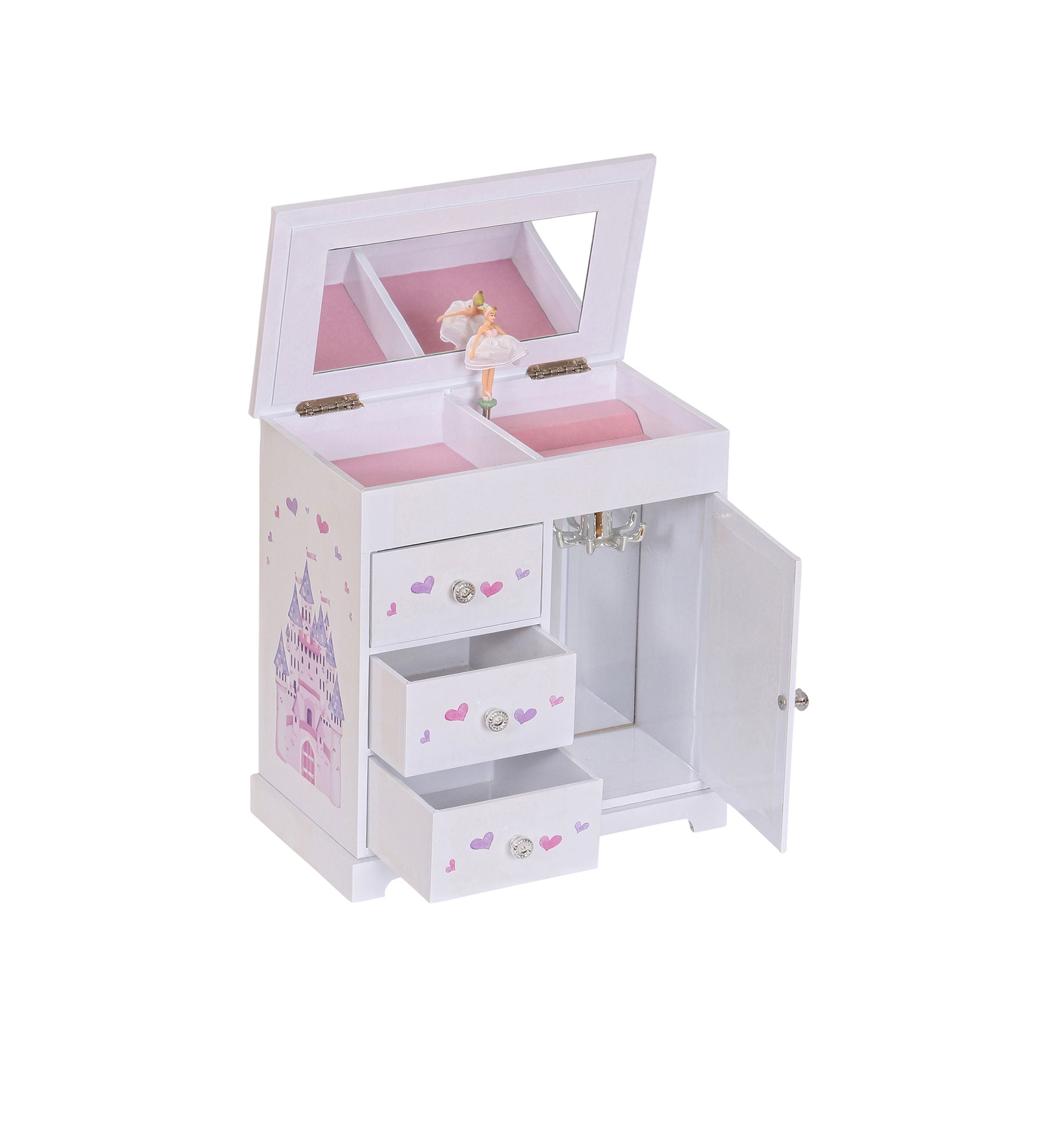 Adalyn Girls Musical Ballerina Jewelry Box