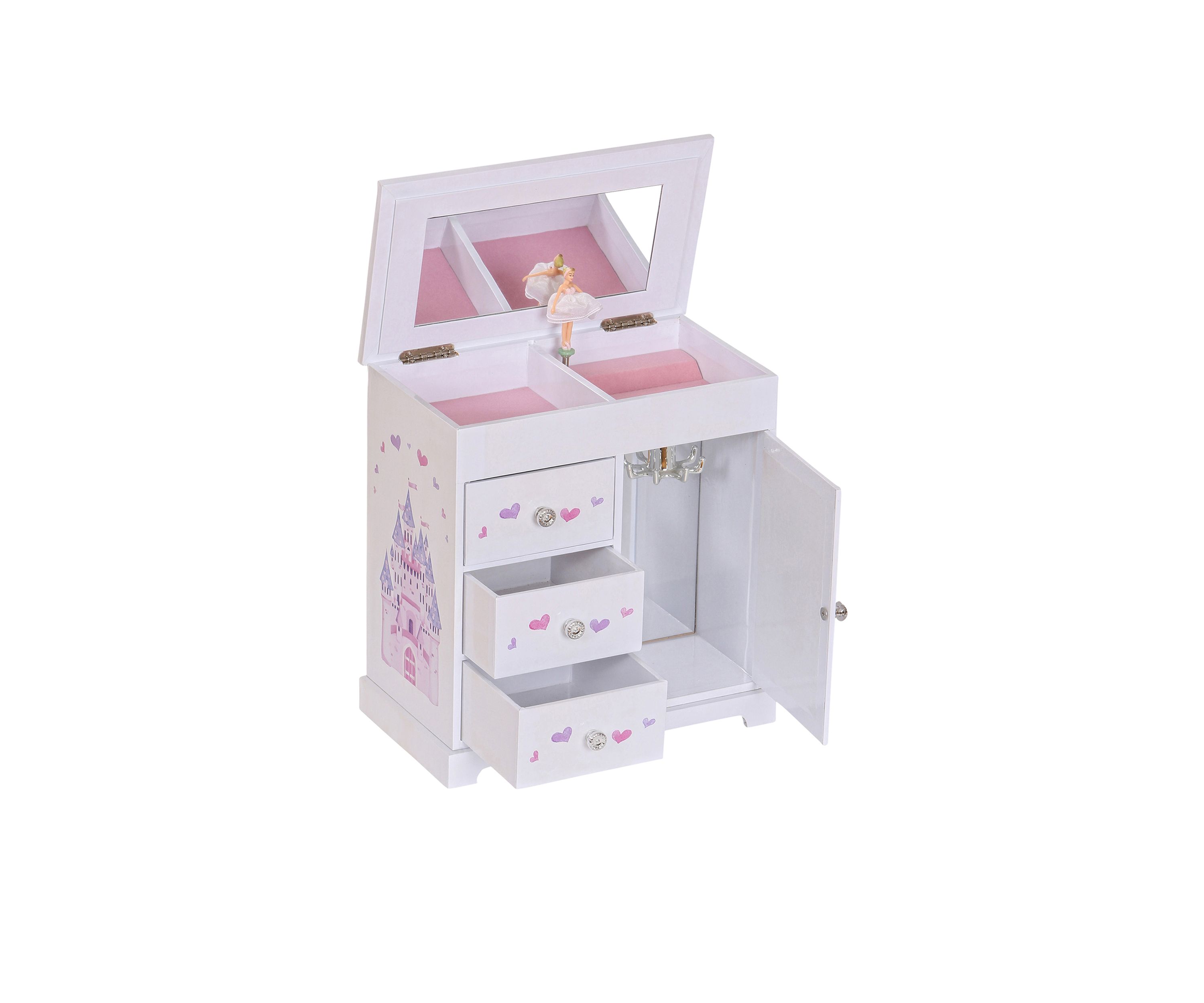 Adalyn Girls Musical Ballerina Jewelry Box