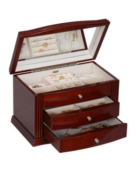 Mele & Co. Georgia Wooden Jewelry Box in Walnut Finish | belk