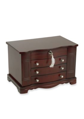 Mele & Co Rita Wooden Jewelry Box, Brown