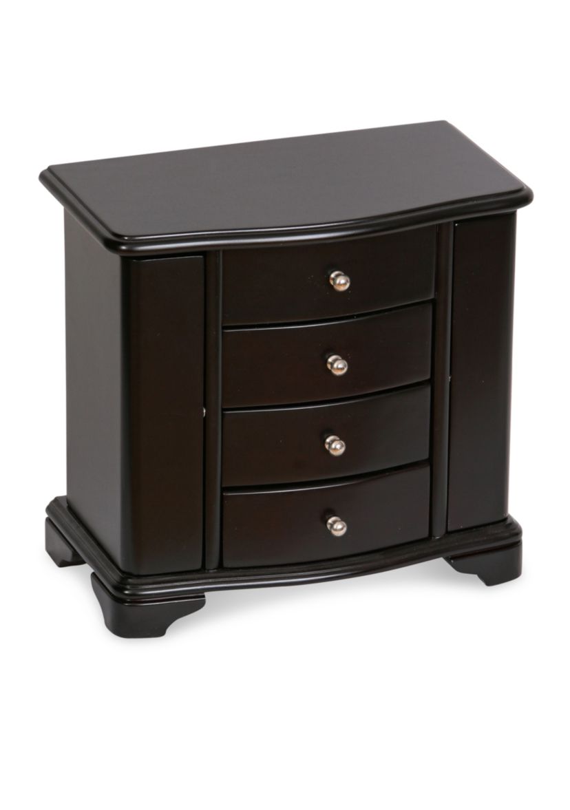 Dane Wooden Jewelry Box in Java Finish