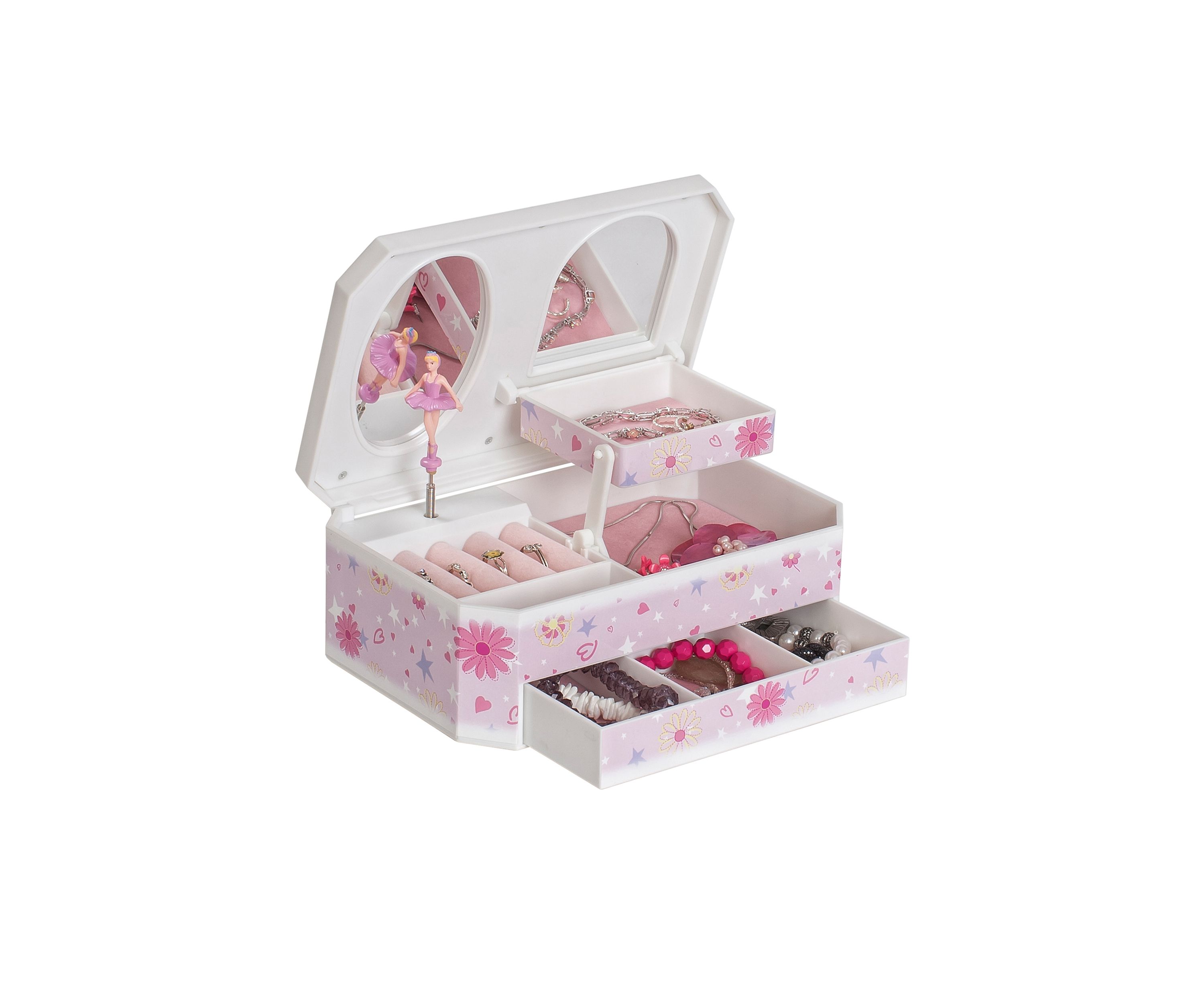 Hayley Girls Musical Ballerina Jewelry Box
