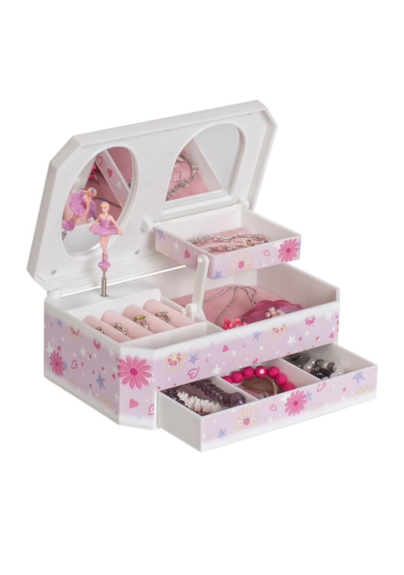 Hayley Girls Musical Ballerina Jewelry Box