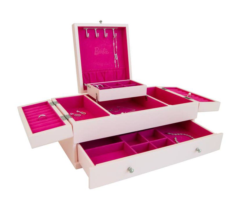 Barbie Baubles & Bling Wooden Jewelry Box by Mele and Co