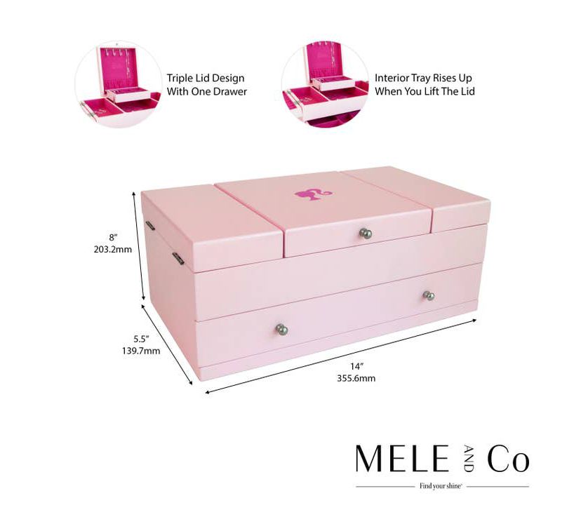 Barbie Baubles & Bling Wooden Jewelry Box by Mele and Co