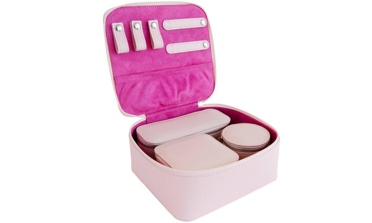 Barbie Bento Vegan Leather Travel Jewelry Case by Mele and Co