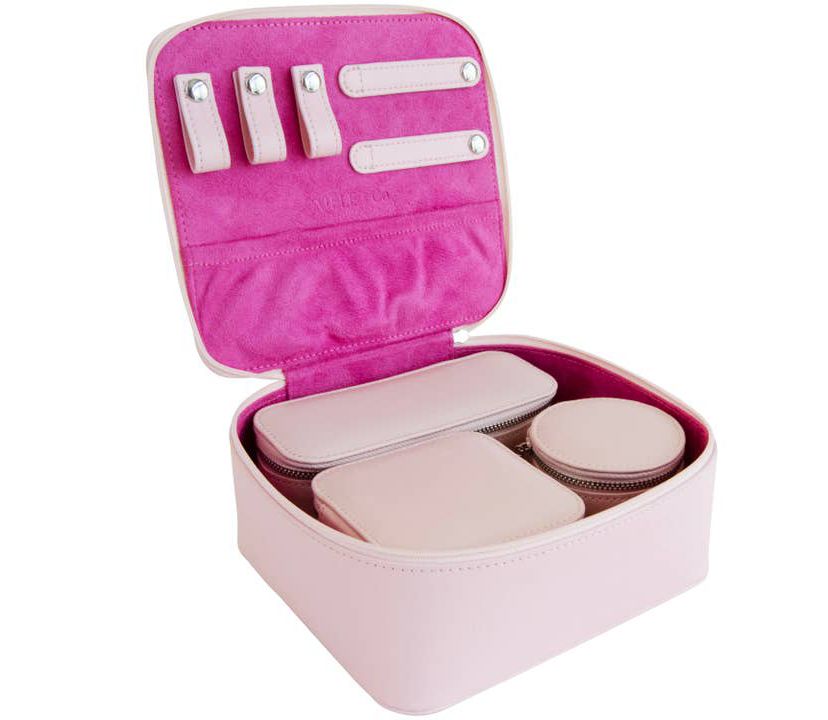 Barbie Bento Vegan Leather Travel Jewelry Case by Mele and Co