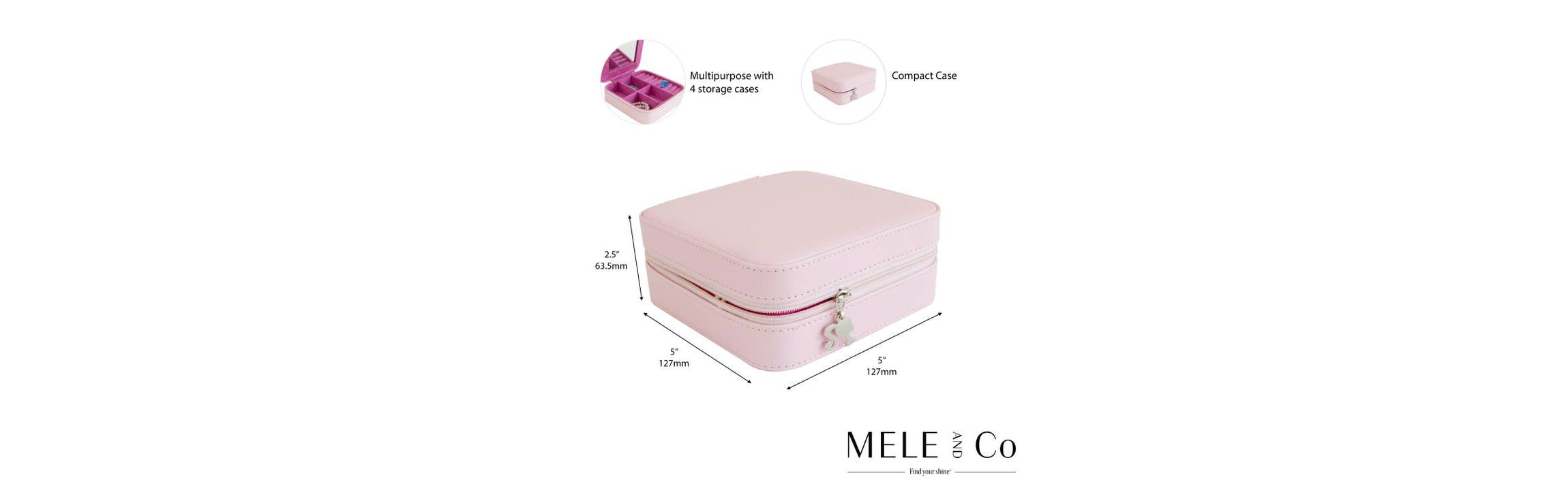 Barbie Bitsy Bijou Vegan Leather Travel Jewelry Case by Mele and Co