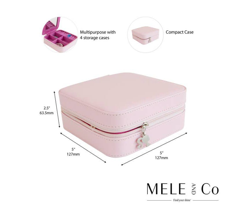 Barbie Bitsy Bijou Vegan Leather Travel Jewelry Case by Mele and Co