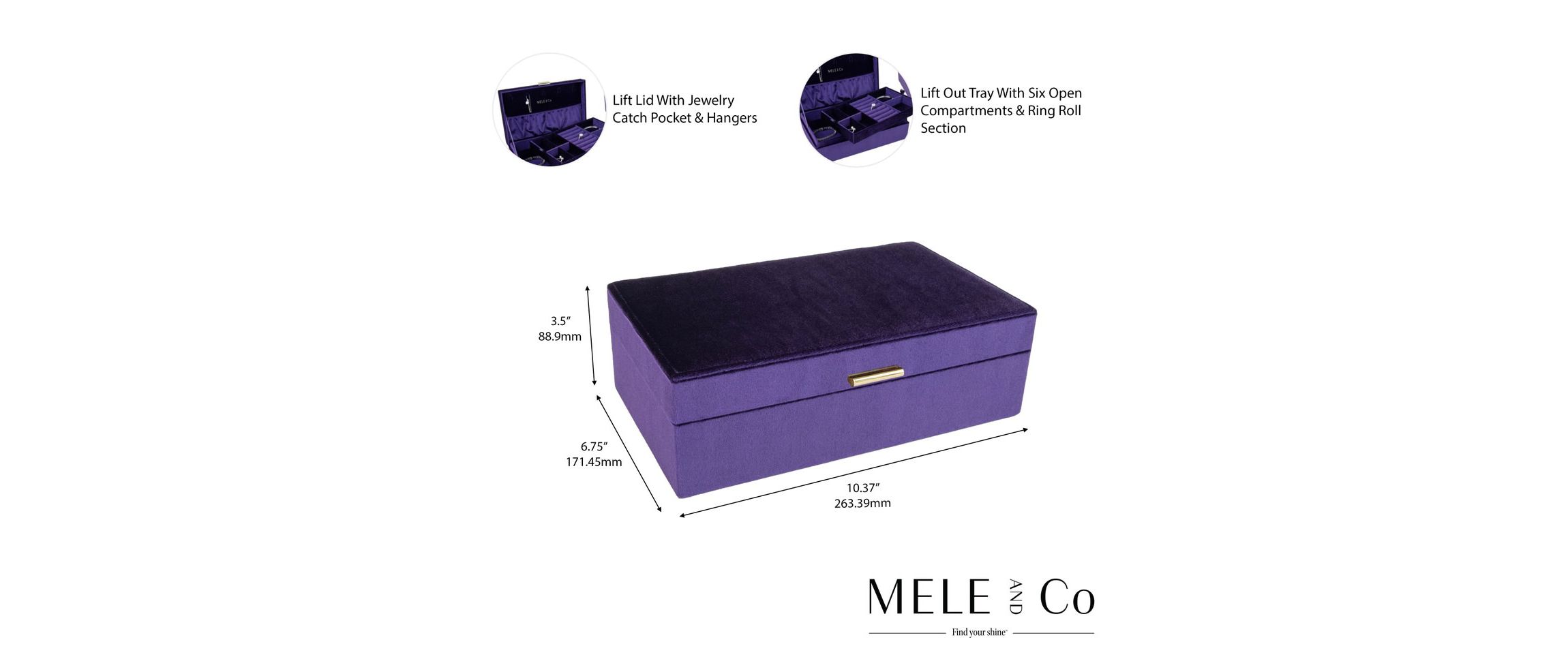 Mele and Co Jewel Amethyst