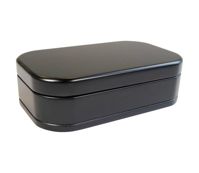 Mele and Co Morgan Wooden Jewelry Box in Black