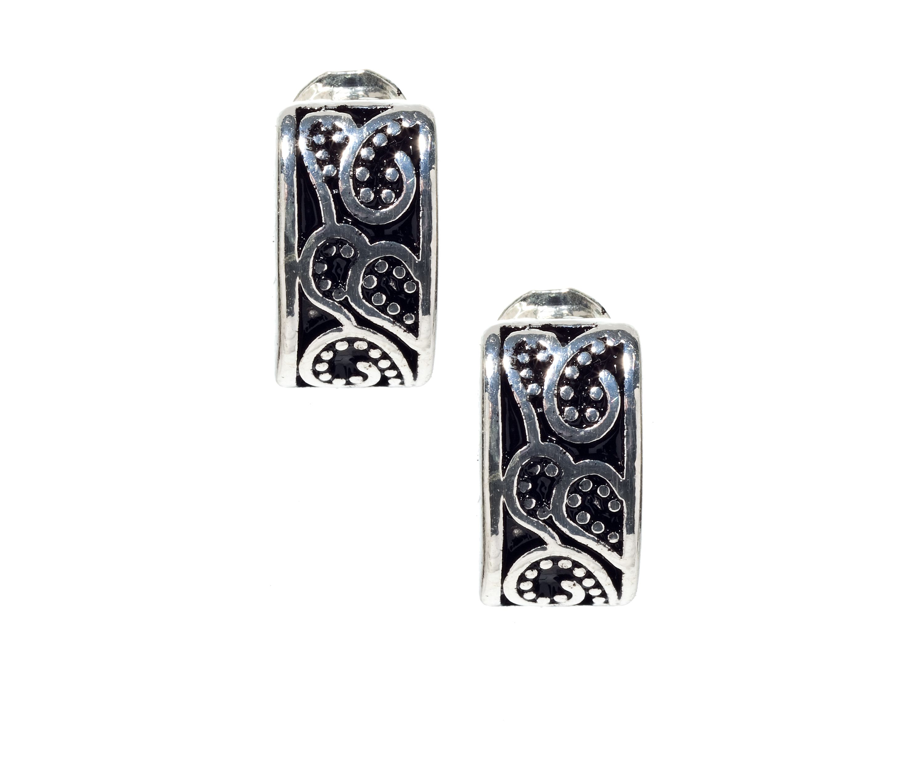 Button Clip Earrings
