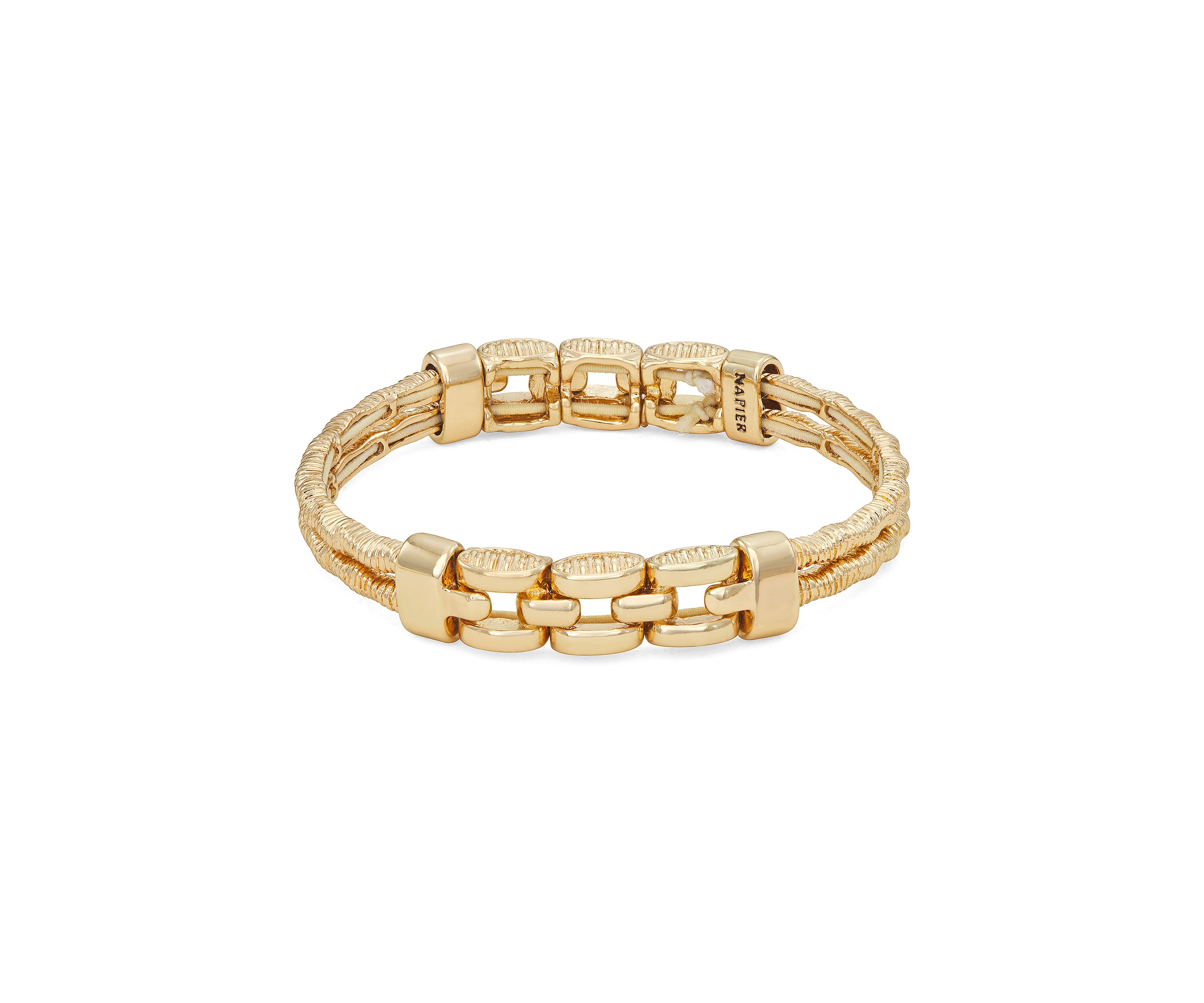 Gold Tone 2.25" Stretch Bracelet