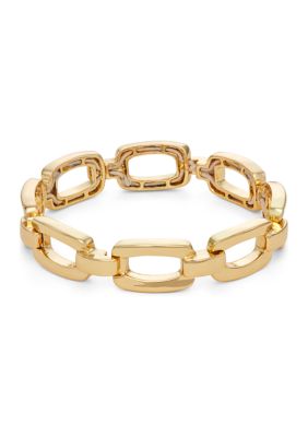 Gold Tone 7.5'' Stretch Bracelet