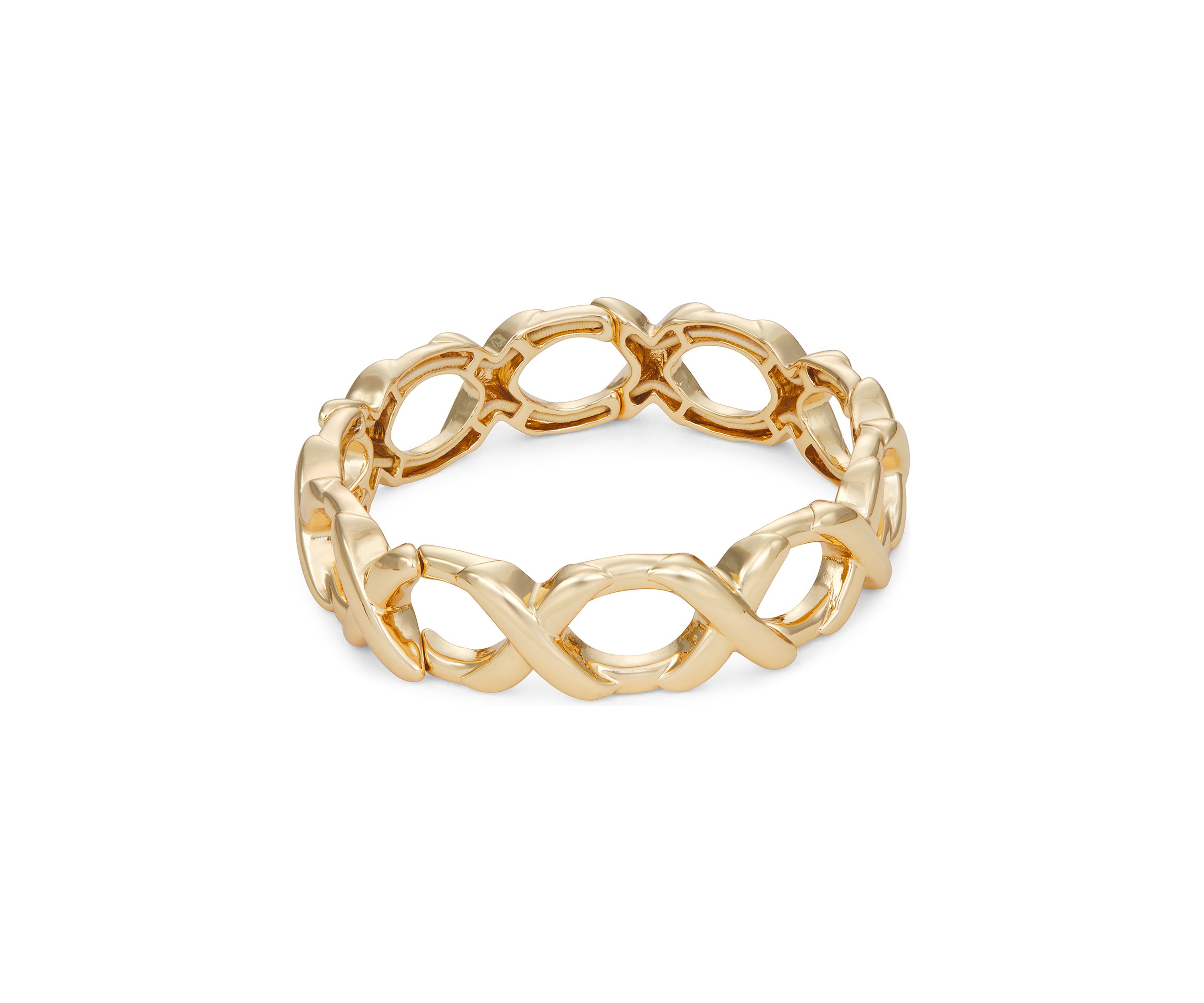 Gold Tone 2.5 mm Stretch Bracelet