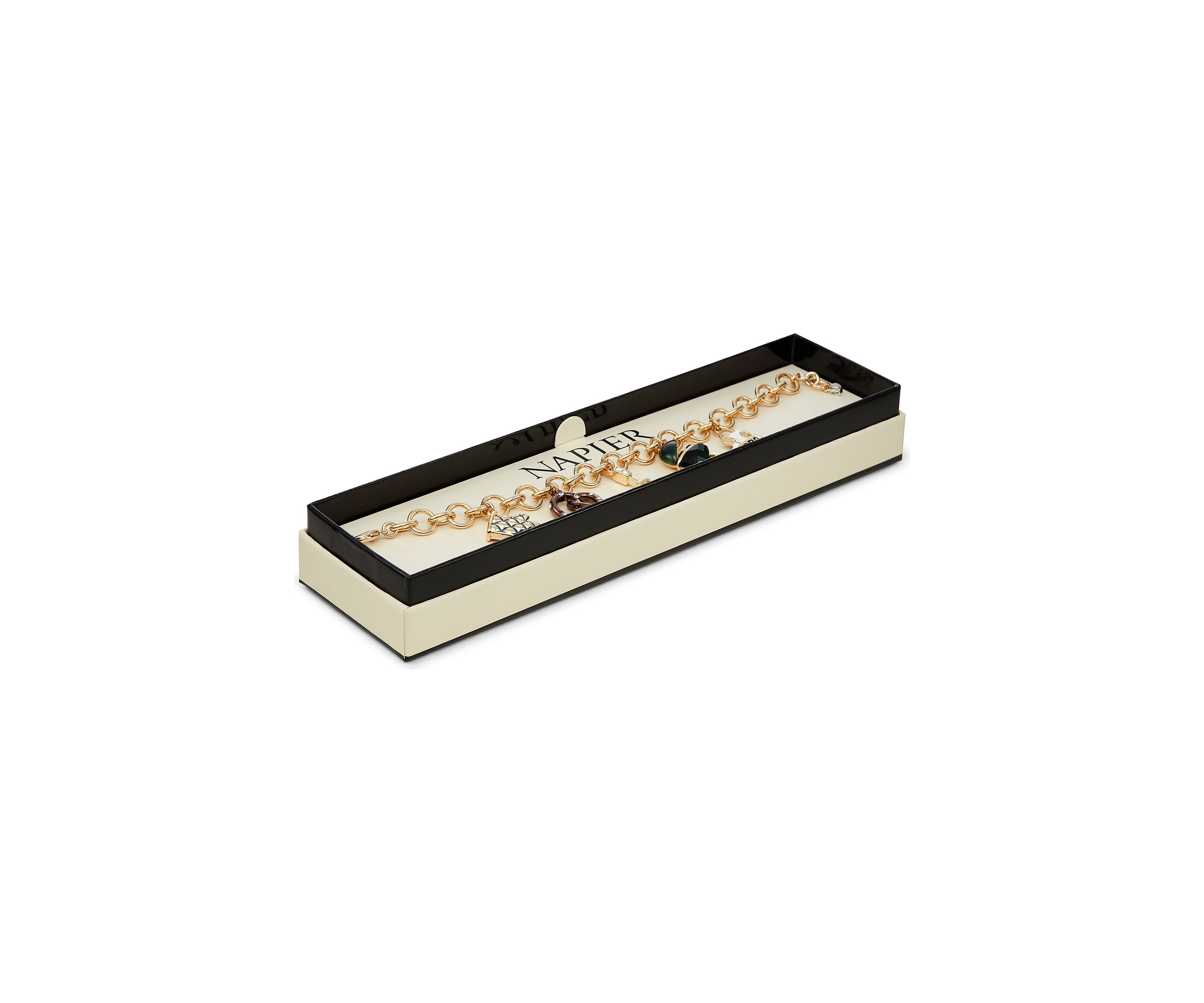 Gold Tone BBQ Charm Flex Bracelet