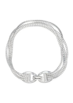 Silver Tone Flex Bracelet