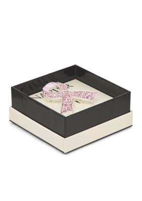 Silver Tone Breast Cancer Pin - Boxed