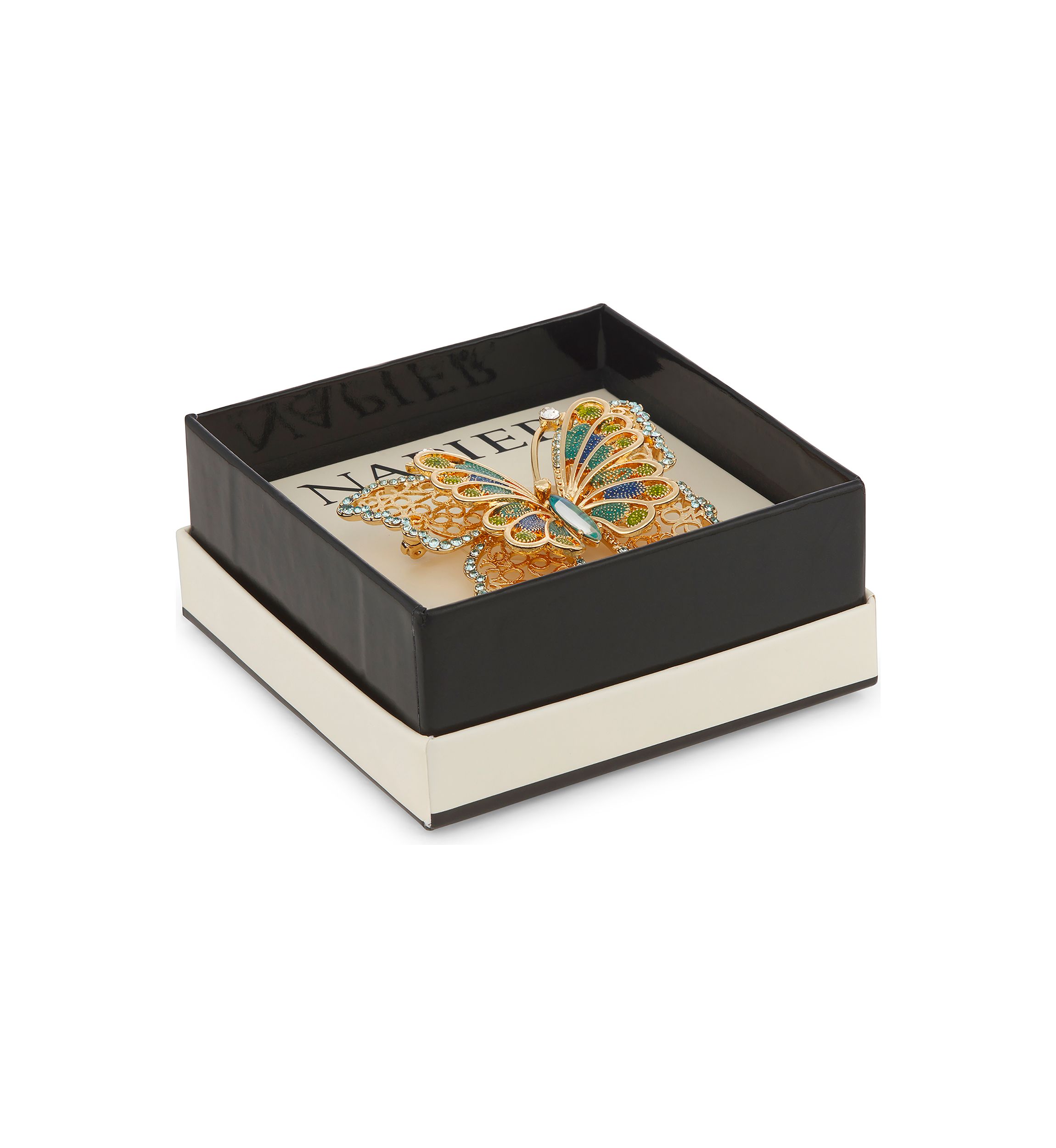 Gold Tone Multi Butterfly Pin - Boxed