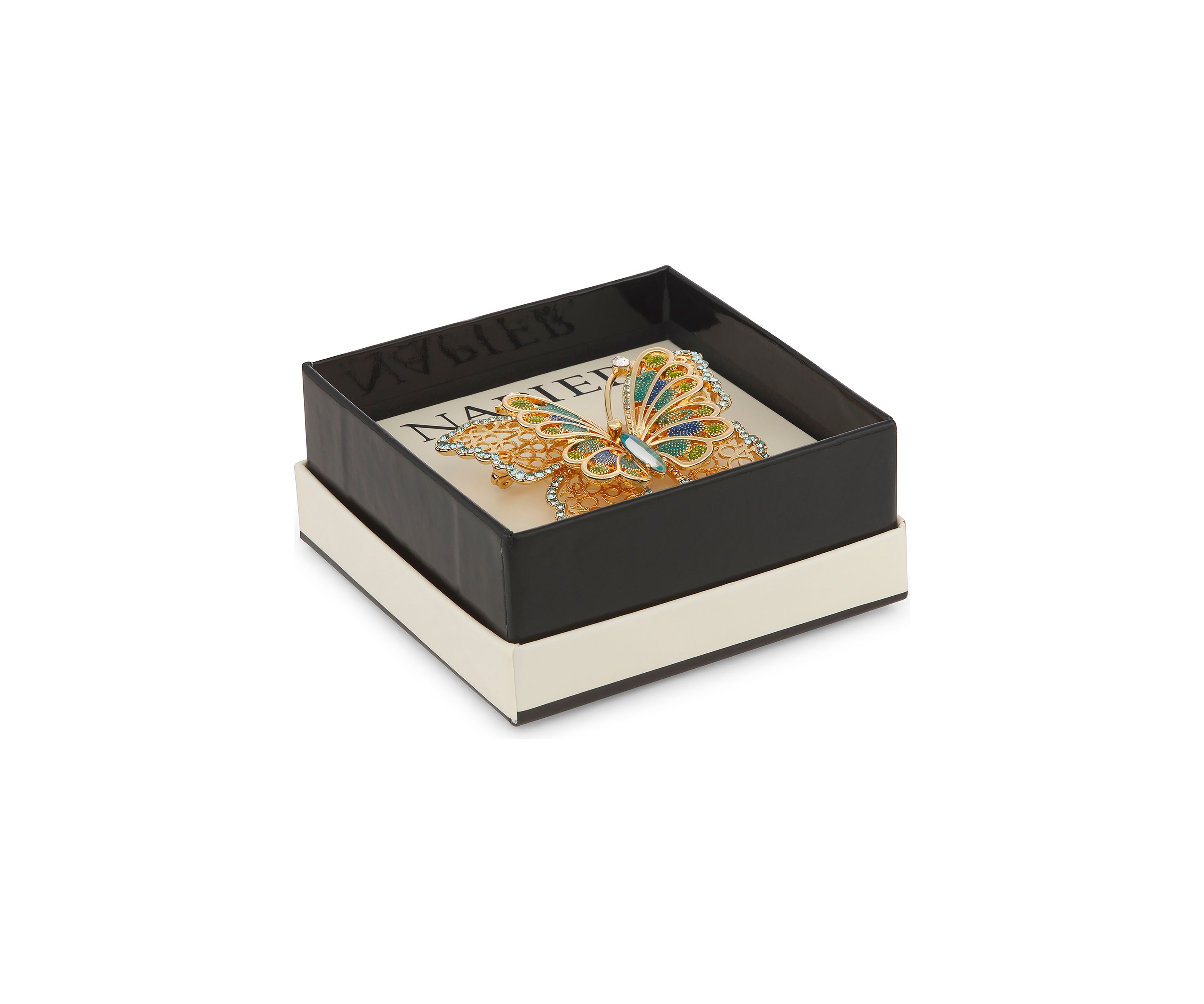 Gold Tone Multi Butterfly Pin - Boxed