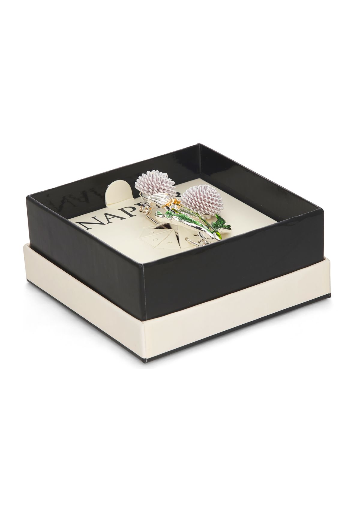 Two Tone Multi Flower Pin