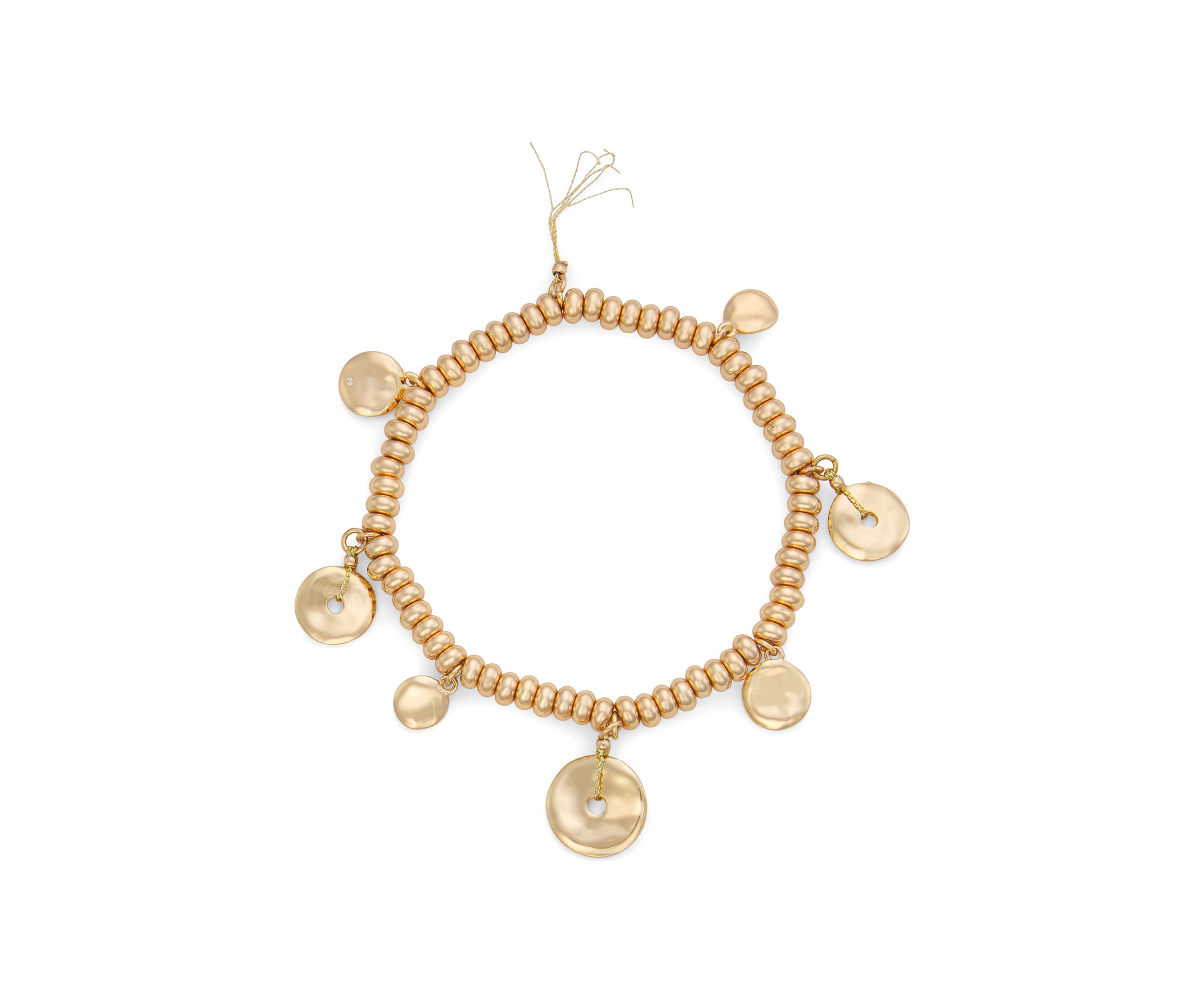 Gold Tone Glitzy Stretch Bracelet Set