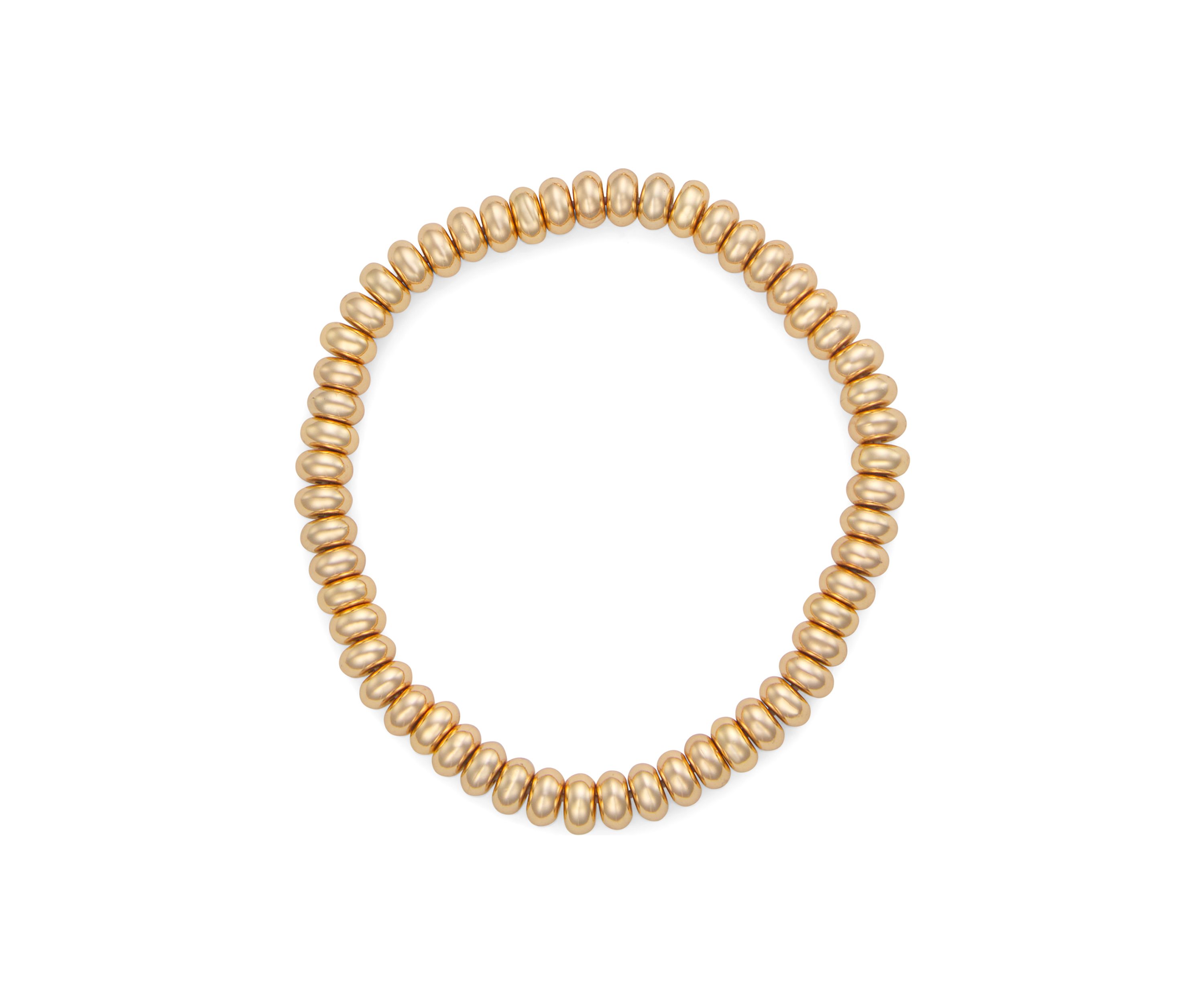 Gold Tone Glitzy Stretch Bracelet Set