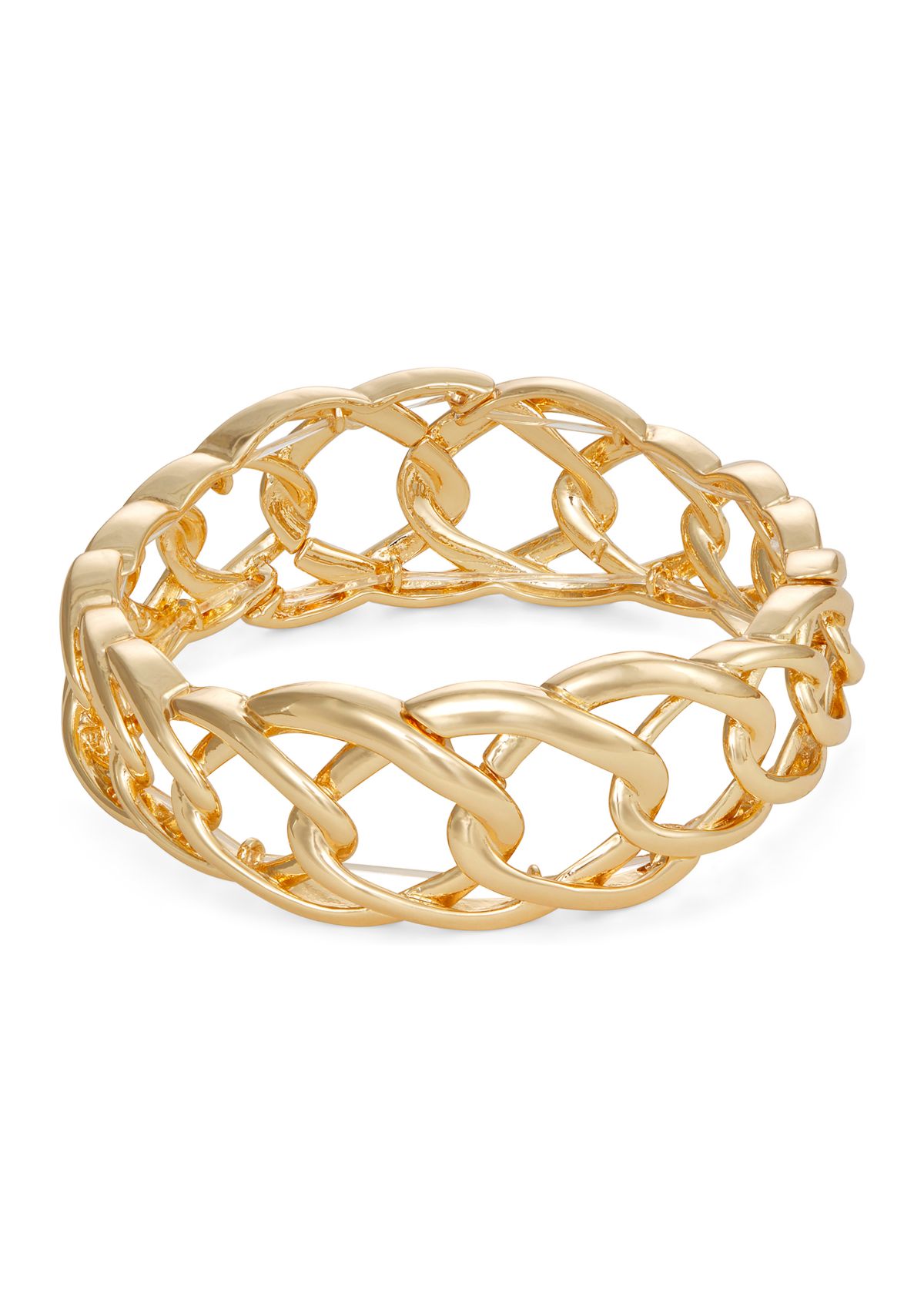 Gold Tone Stretch Bracelet