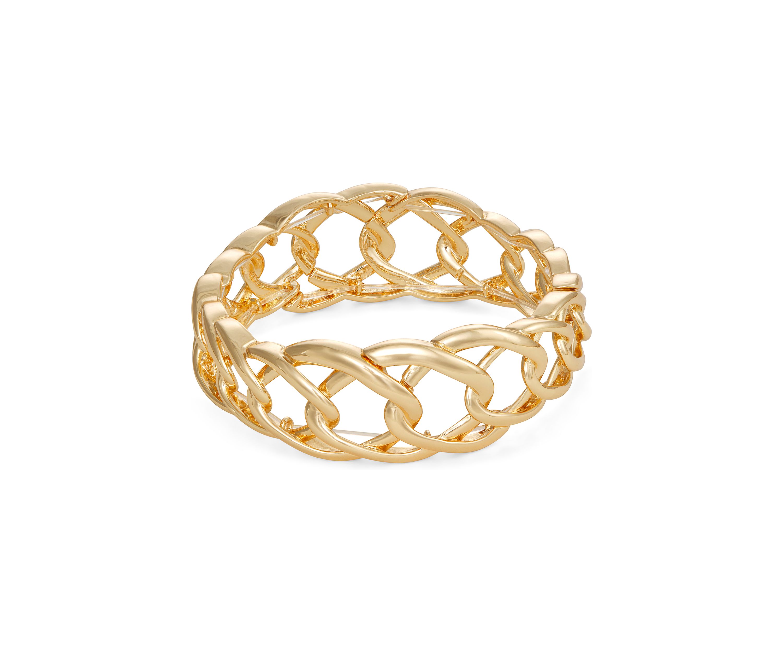 Gold Tone Stretch Bracelet