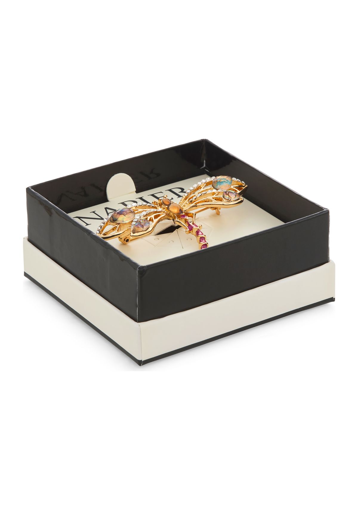 Gold Tone  Multi Dragonfly Pin